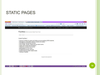 STATIC PAGES
10
 