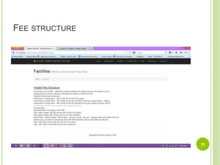 FEE STRUCTURE
11
 