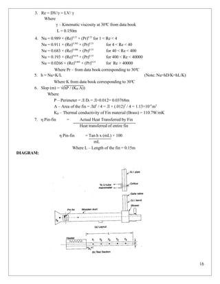 Hmt lab manual | PDF