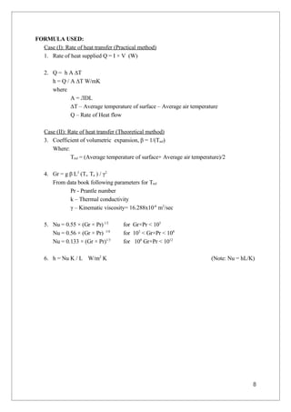 Hmt lab manual | PDF