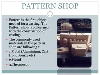 Pattern. Shop Engineering Hmt machine tools | PPTX