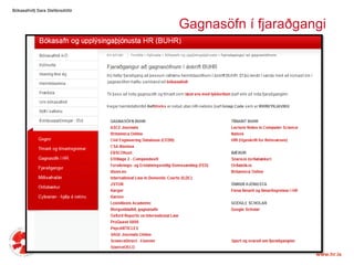 Bókasafnið| Sara ٱáԲóٳپGagnasöfn í fjaraðgangi