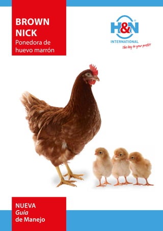 BROWN
NICK
Ponedora de
huevo marrón
The key to your profit!
NUEVA
Guía
de Manejo
 