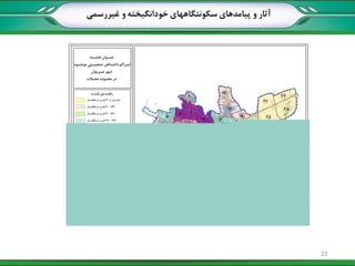 ‫غیررسمی‬ ‫و‬ ‫خودانگیخته‬ ‫سکونتگاههای‬ ‫پیامدهای‬ ‫و‬ ‫آثار‬
23
 