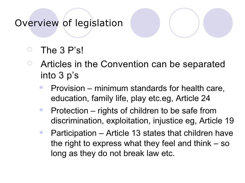 Hnc Childcare Overview Of Legislation