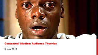 Contextual Studies: Audience Theories
9 Nov 2017
 