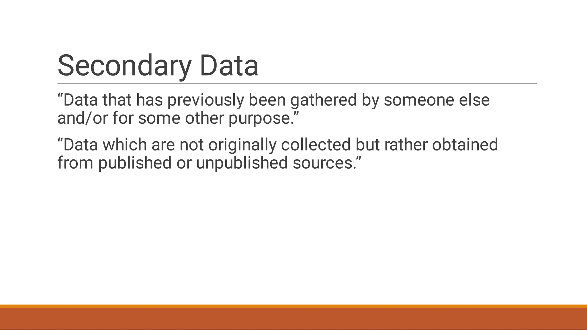 Methods of Primary and Secondary Data/ Research | PDF