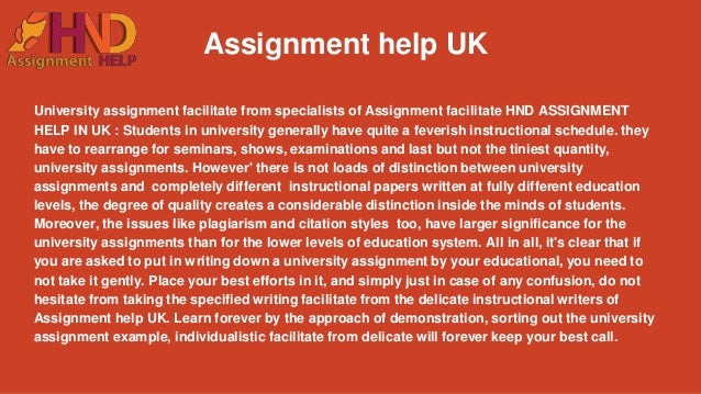 Assignments help uk