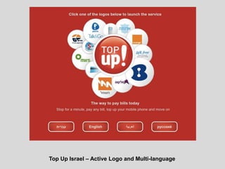 Top Up Israel – Active Logo and Multi-language
 