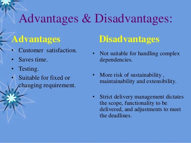 Disadvantages
