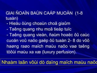 - Hieäu öùng choaùn choã giaûm
- Taêng quang nhu moâ tieáp tuïc
- Taêng quang vieàn, ñaùm hoaëc ôû caùc
cuoän voû naõo gaëp ôû tuaàn 2- 8 do vôõ
haøng raøo maïch maùu naõo vaø taêng
töôùi maùu xa xæ (luxury perfusion).
GIAI ÑOAÏN BAÙN CAÁP MUOÄN (1-8
tuaàn)
Nhaàm laãn vôùi dò daïng maïch maùu naõo
 