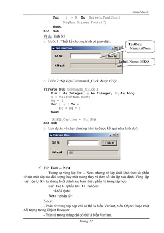Hướng dẫn lập trình với visual basic | PDF