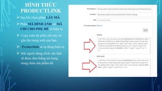 Hướng dẫn lấy mã code trên hệ thống accesstrade | PPTX