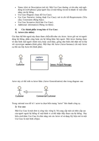 Giới thiệu về Rational Rose và Các diagram | DOCX