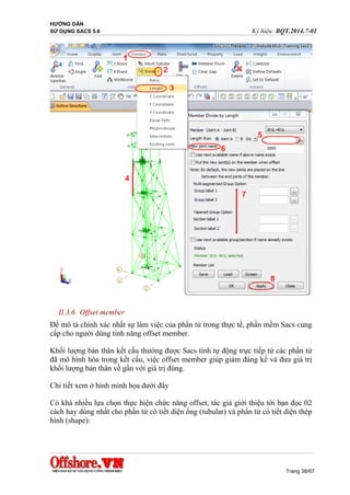 Hướng dẫn sử dụng sacs 5.6 (phần modelling) | PDF