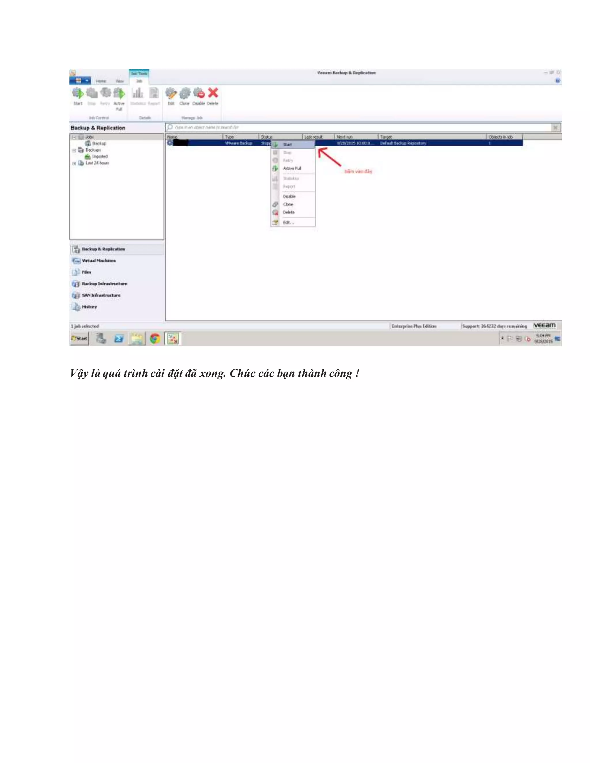 Vậy là quá trình cài đặt đã xong. Chúc các bạn thành công !
 