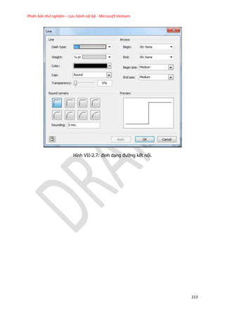 Phiên bản thử nghiệm – Lưu hành nội bộ - Microsoft Vietnam
213
Hình VII-2.7: định dạng đường kết nối.
 