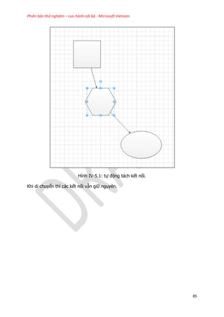 Phiên bản thử nghiệm – Lưu hành nội bộ - Microsoft Vietnam
85
Hình IV-5.1: tự động tách kết nối.
Khi di chuyển thì các kết nối vẫn giữ nguyên.
 