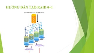 HƯỚNG DẪN TẠO RAID 0+1
 