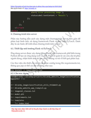 Hướng dẫn triển khai phân loại hình ảnh trên Website miễn phí.pdf ...