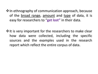 Ethnography of communication | PPTX