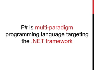 An Introduction to FSharp | PPTX