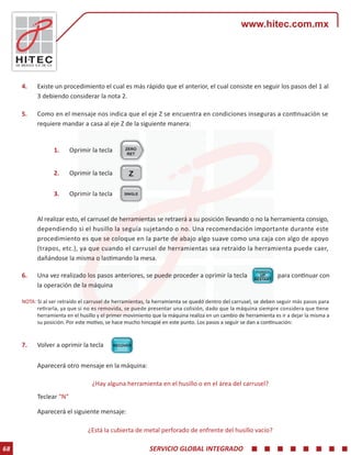 Manual de curso de centro de maquinado | PDF