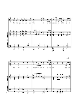 « nˆ « #ˆ nˆ « œ .
                « « « « « »»
         « « ˆ « « ˆ l »
        #ˆ « « « « «
         j           j j       j         œ bœ œ. »œ « « « « « « «
                                         »J »»» »» » « « « « « « «
                                          »»              « «
                                                          ˆ «
    l&   «
   ==================== «                        » » l bˆ ˆ . « ˆ « .=l
                                                              « « ˆ« ˆ ˆ
    l   Pa tria que ria da que l Cie         lo un sol l da doen ca da hi jo te l

    l                            l                     l                        l
    l #œ nœ œ #œ nœ
         »»» »»» »»» »»» »»» « l ˆ « « « bœ « « l « « « « « « l
                                   « « « « » « « «
    l #œ nœ »J #œ nœ « l « « « « »» « . « l « « . « « « . « l
           »J »»» œ »J »»» ˆ « bˆ « ˆ
                               j « «             ˆ. ˆ ˆ
                                                 « « bˆ ˆ «
 ßl         »»» » »»» »»» » «
   ==================== « l
      &                          l
                                     ˆ «
                                     « ˆ
                                     « ˆ         ˆ «l « « «ˆ « ˆ
                                                 « . _ _ _. _ ˆ _.=
                                                _ « « « ˆ« «
                                                 « ˆ « ˆ « ˆ
                                                 « ˆ «
                                                 ˆ « ˆ                ˆ ˆ
    l                            l                     l                        l
 Í ll « œœ « œ_ ll « « «
              « »œ « »»œ
                             œ
                                   « « « Œ l « #œ « «
                                                       l
                                                                           « l
                                                                                l
              « »»
              ˆ
              « » »»œ « »»»
                        ˆ » l_ « _ « « «
                                   ˆ ˆ ˆ
                                       « «
                                       « «
                                   « ˆ «                  «       »»» « «
                                                                       ˆ «
                                                                           ˆ
                                                                           «
              «
              «
              ˆ
              «        _
                       _
                        «
   ==================== l
    l? _                «
                        «
                        ˆ
                        «
                                   « « _
                                   «
                                   _
                                   ˆ
                                   «          ˆ
                                              «
                                                          «
                                                       l #ˆ
                                                          «
                                                          _
                                                          «
                                                          _
                                                          «            _ «
                                                                       « ˆ=
                                                                       _ «
                                                                       «
                                                                       «
                                                                       «
                                                          _
                                                         #ˆ
                                                          «            _
                                                                       ˆ
                                                                       «

                                                                               %
          « œ œ œ bœ »œ »œ »œ œ « « « Œ Œ « «
                »»» »»»    »»» »      »»» »»» « #ˆ l «
                                               ˆ. « ˆ
                                                                          Al

          « »»»                                « « «
                                                  ˆ
                                                  «
       &  ˆ
     l====================« ”
          «             l    » » »»               «                _. =
                                                                    « «
                                                                    ˆ ˆ
                                                                    «
     l                  l da doen ca da hi jo te l dió             Me xi ”
     l                  l                           l                    ”
         dió un     sol


     l        « « « l bˆ « « « «                    l                    ”
          « « « « « « l « « « « «
          « « ˆ ˆˆ « ˆ « ˆ #˙
                             « «
                             « « « «                     »»» »» »»
                                                           œ. »œ œ
                                                    l « »œ . »œ »œ « « ”
     l    « ˆ « « bˆ ˆ «˙
          ˆ « _ «
      ====================« ”
              ˆ « ˆ
                  ˆ «        «
                             «
                             ˆ                        « » » »»
                                                      «
                                                      ˆ
  ßl «    « « «
       & _ ˆ ˆ
          ˆ « «
          «
          ˆ             l    «             _«
                                            ˙
                                            «         «
                                                      _ » » »» _. =
                                                    l ˆ
                                                      «
                                                      ˆ
                                                      «             « «
                                                                    ˆ ˆ
                                                                    «
     l                  l                           l                    ”
  Í ll « « « « ll «
          « « «
          « « bˆ «
          ˆ ˆ «
          « « « «            «
                                               « l «
                                               «
                                               «
                                              #ˆ
                                                    l
                                                      «
                                                      « « « « Œ ”
                                                      ˆ « «
                                                                         ”
          « « « ˆ l «
          « « b_ _ _
          « « ˆ «
     l==================== ”
       ? ˆ ˆ « _ _           ˙
                             «
                             «              « « l « «. « «
                                            « «
                                            « «
                                          #ˆ ˆ
                                               «      « ˆ ˆ «
                                                      « _ __
                                                      ˆ _ __
                                                      « « « ˆ         =
                  « ««
                     ˆ
                     «       «
                             ˙
                             «             _
                                           _«
                                            «
                                            «              « « «
                                                           «. _ _
                                                        _ « «  « «
4
                                          #_ˆ
                                            «              « «
                                                           ˆ ˆ ˆ
 