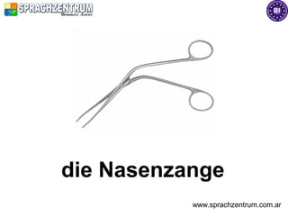 die Nasenzange
           www.sprachzentrum.com.ar
 