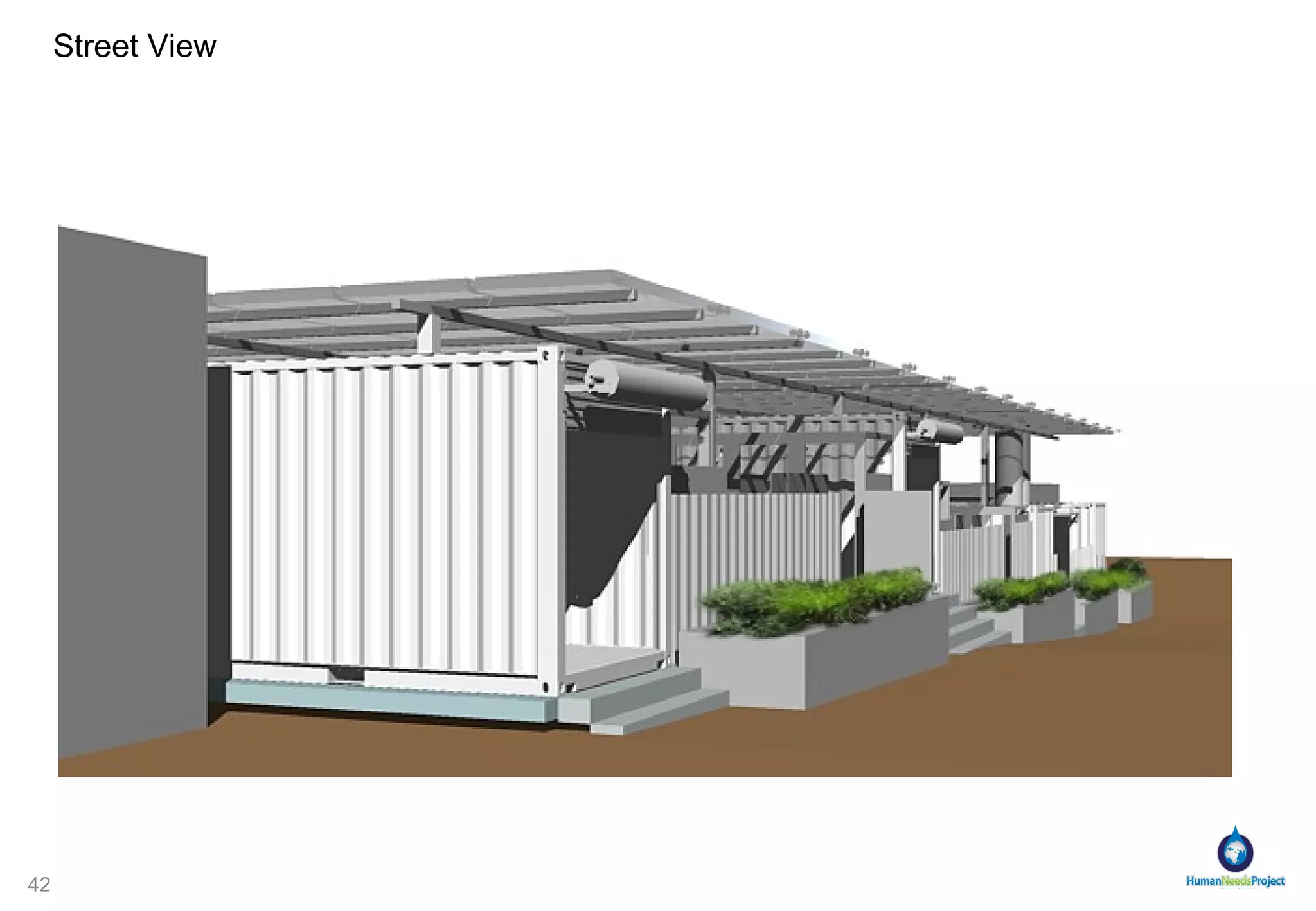 Aerials courtyard, children play area 