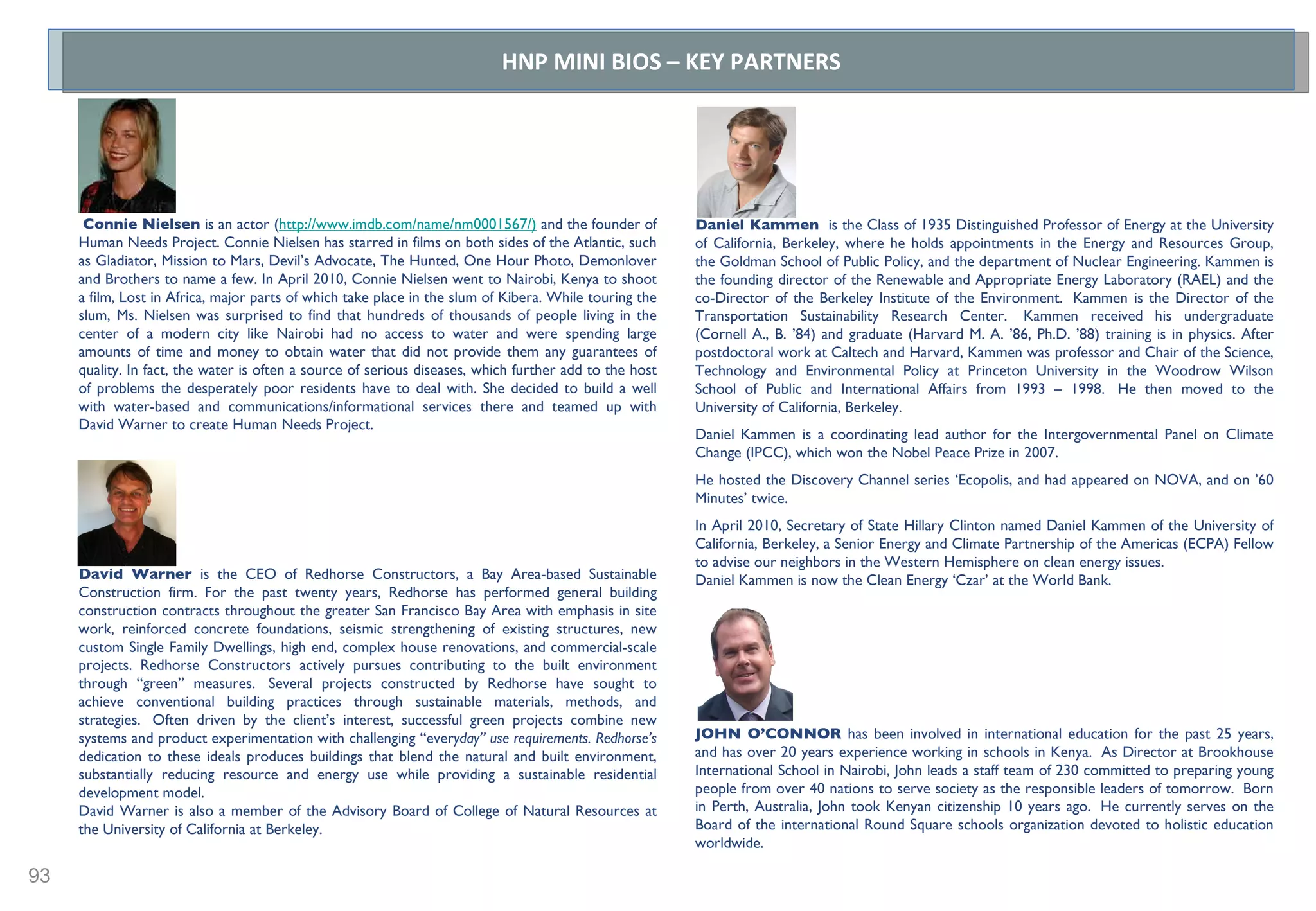LESLIE ANASTASSATOS PATRICK PAULSON JOHN PEARSON NATHANIEL ROUSH HNP USA SPECIALIST  VOLUNTEERS JUTA R. CINCO BRIAN YEN AMY SHEEHAN LATVA-KOKKO MIKE SINESI SETH HOLMES 