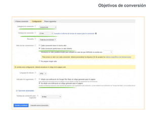 Objetivos de conversión
 