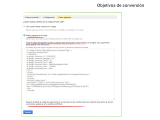 Objetivos de conversión
 