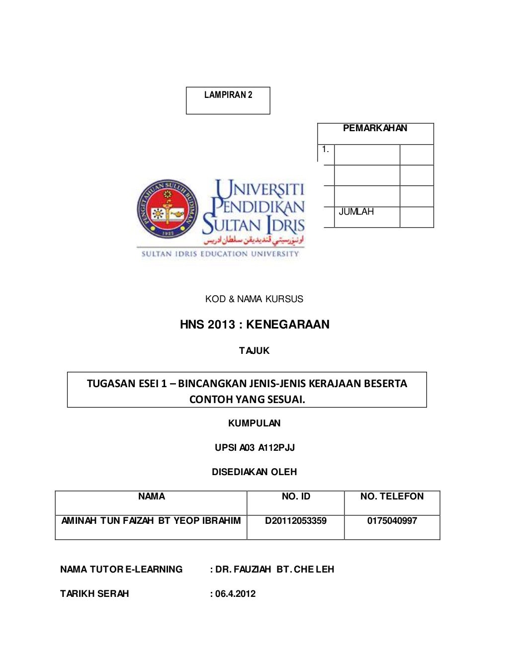 Hns 2013 kenegaraan esei 1 - bincangkan jenis-jenis kerajaan