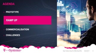 Agenda
06.02.2018 8
 Prototype
 Commercialisation
 Challenges
Ramp Up
03.04.2017Open Telekom Cloud for HNSciCloud Pilot 8
 