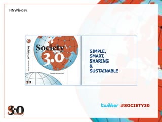 HNWb-day SIMPLE, SMART,  SHARING &  SUSTAINABLE #SOCIETY30 