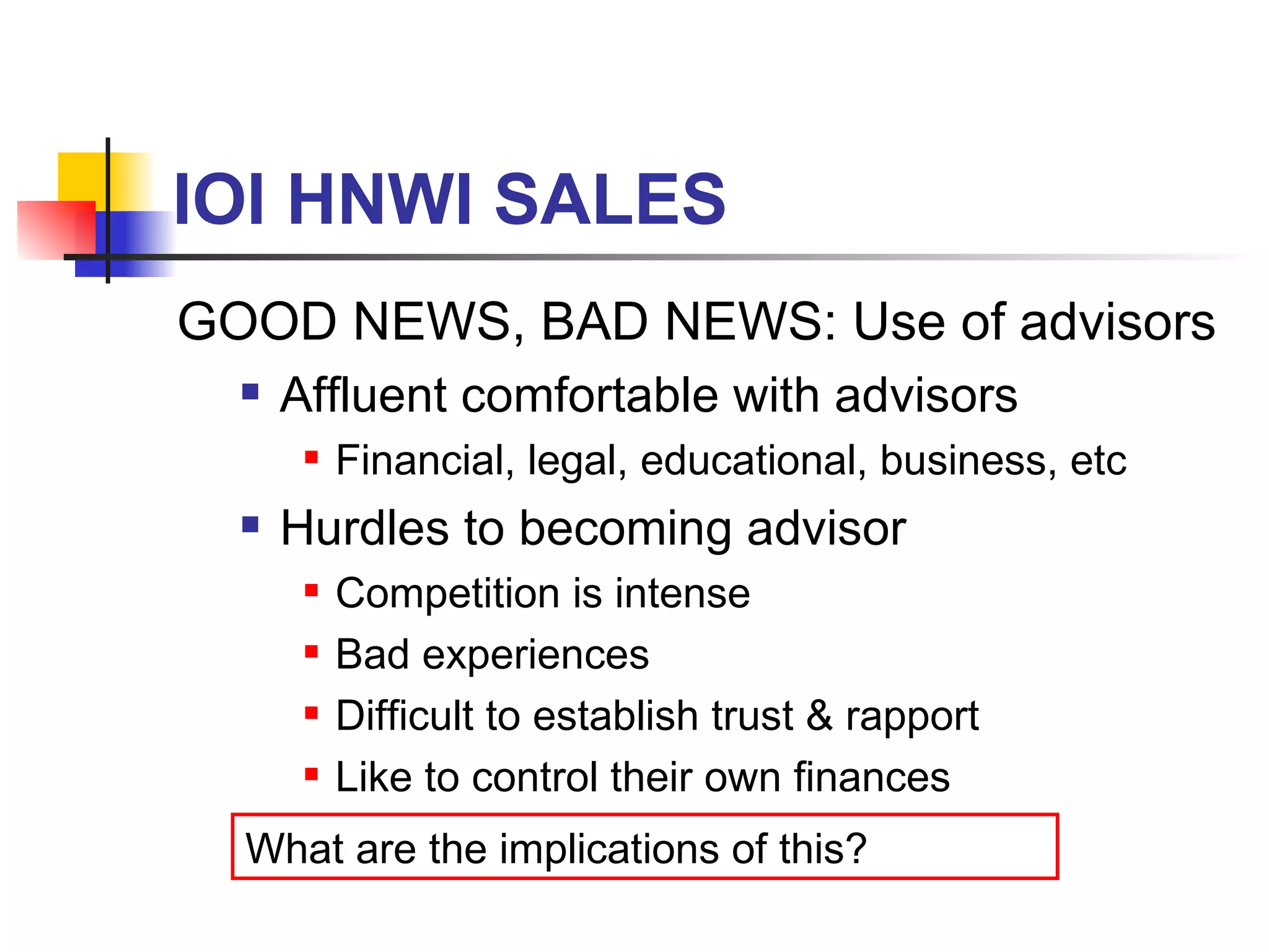 Winning Hearts, Minds & Wallets of High Net Worth Individuals | PPT