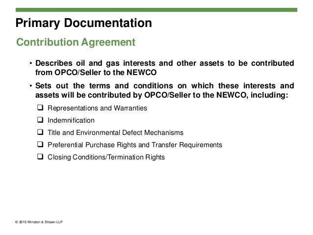 mineral agreement rights form Energy Upstream â€“ and Part I: Equity in Series Private Oil