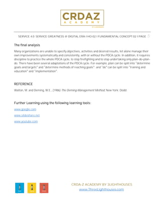 The Deming Cycle; Plan Do Check Act | PDF