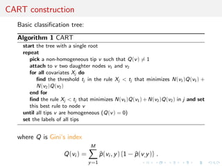 eld] 
I Loss of statistical information balanced against gain in data 
roughening 
I Approximation error and information loss remain unknown 
I Choice of statistics induces choice of distance function 
towards standardisation 
I may be imposed for external/practical reasons (e.g., DIYABC) 
I may gather several non-B point estimates [the more the 
merrier] 
I can [machine-]learn about ecient combination 
 