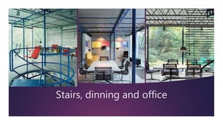 Stairs, dinning and office
 