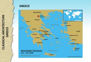 GREECE
CLASSICAL
ARCHITECTURE
GREECE
 