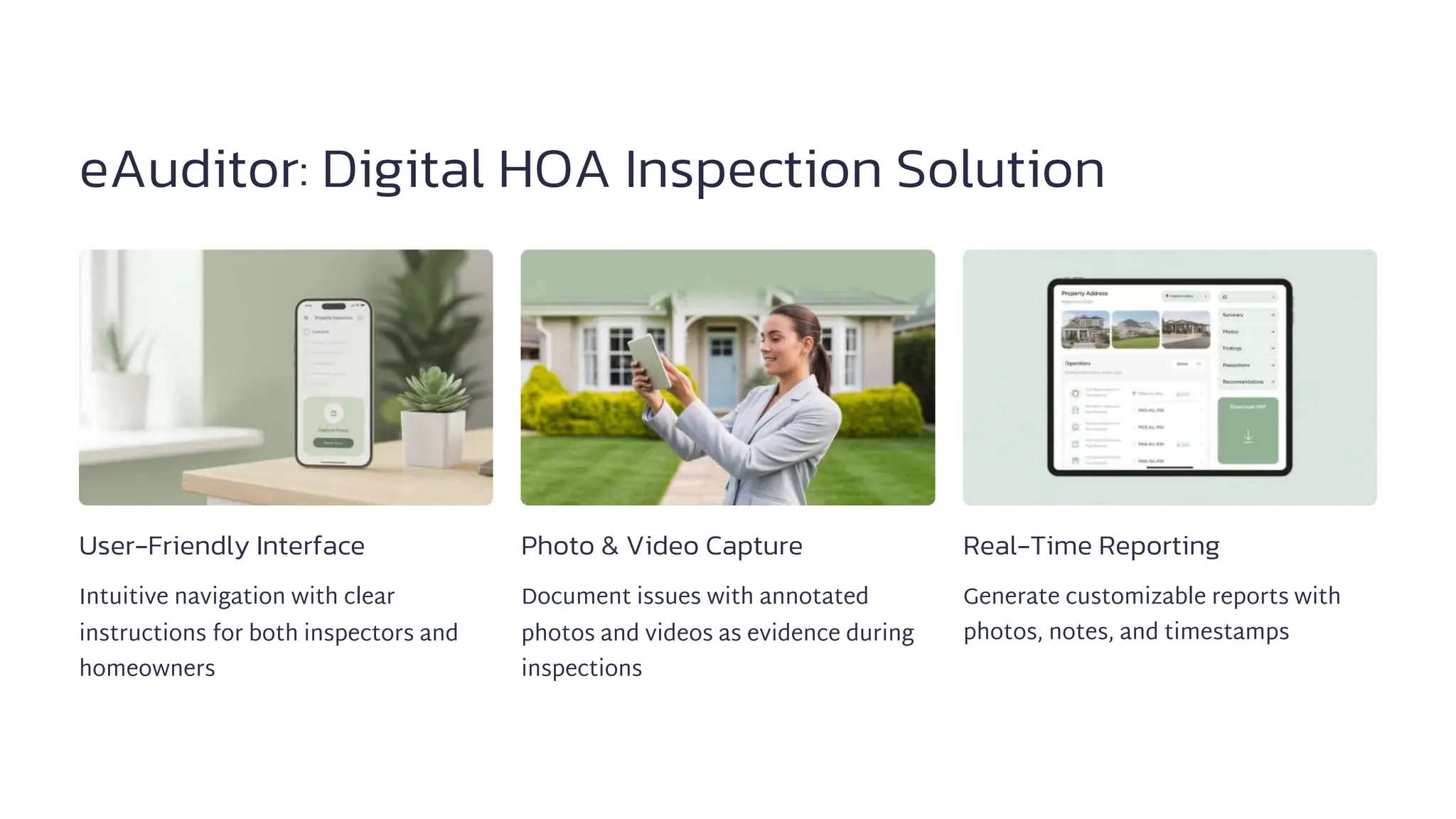 HOA Inspection Checklist with eAuditor Audits & Inspections | PDF