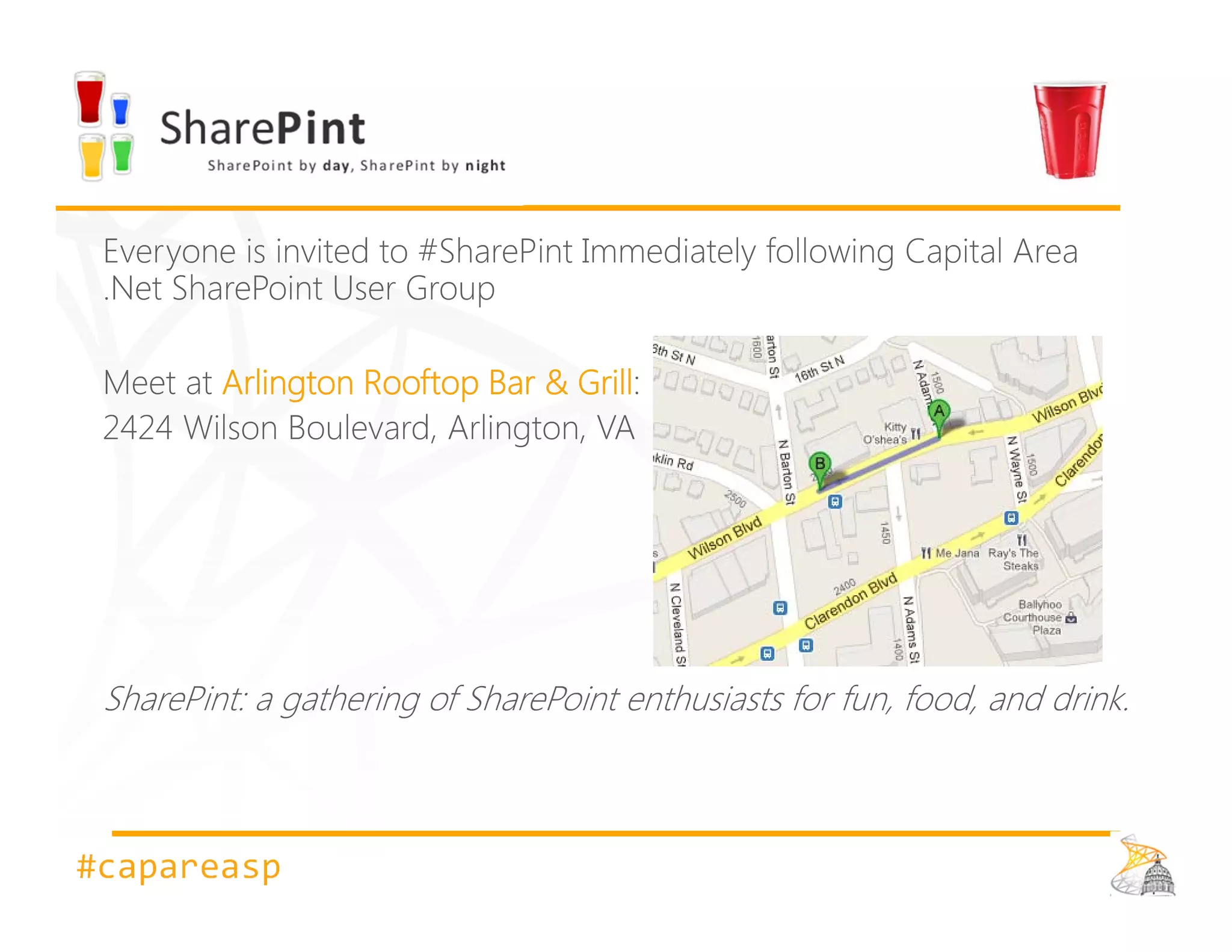 Arlington Rooftop Bar & Grill




#capareasp
 