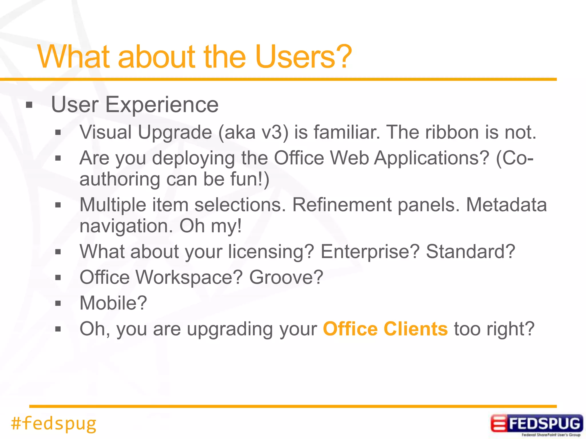 Office Clients



#fedspug
 