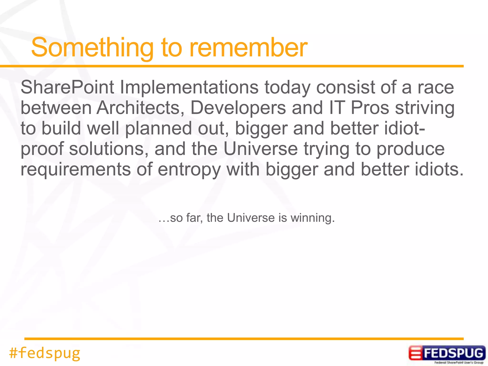 …so far, the Universe is winning.




#fedspug
 