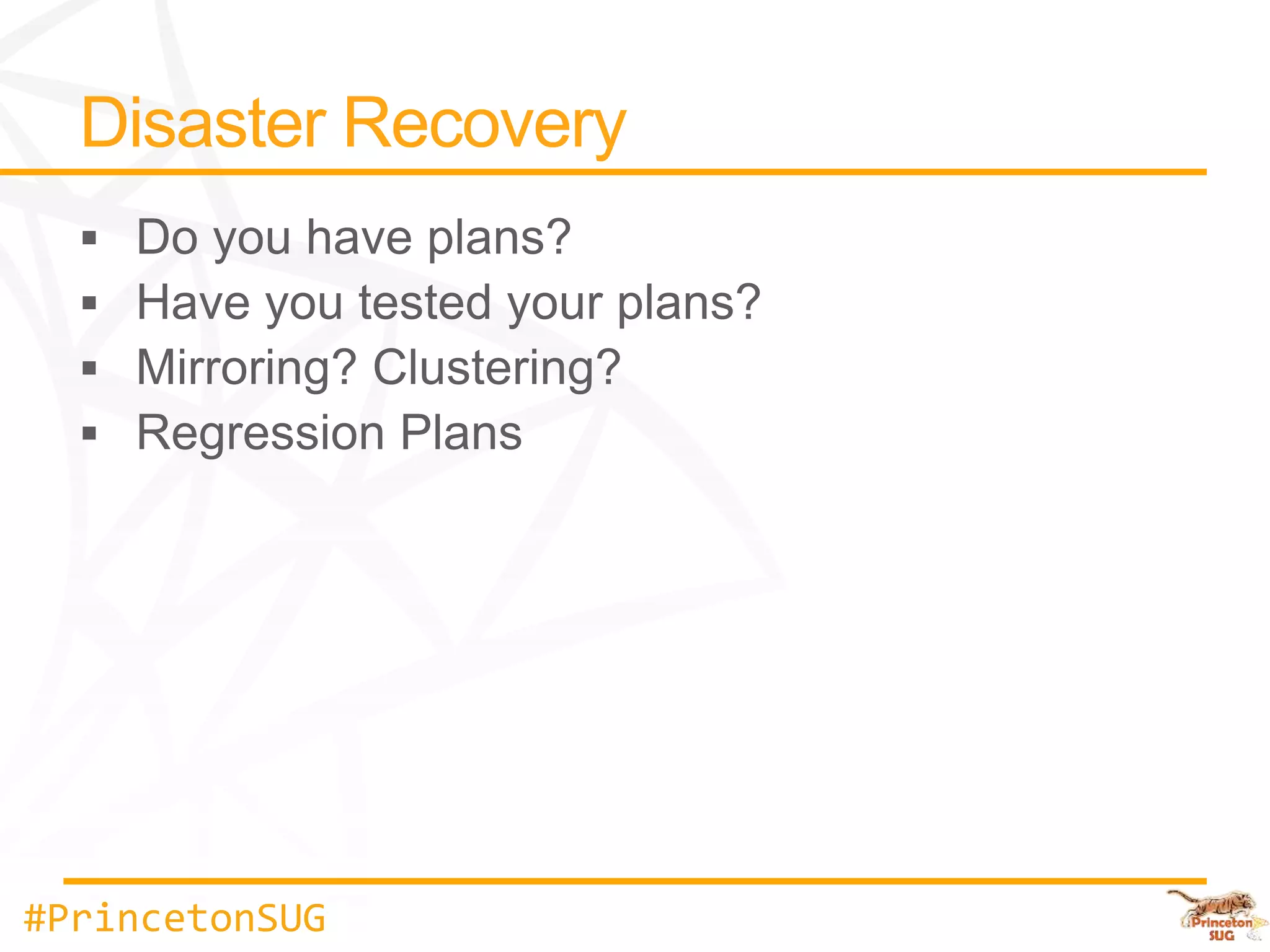 #PrincetonSUG
 