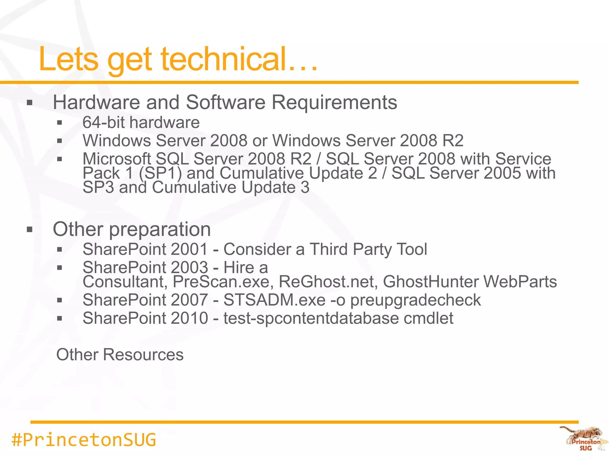 #PrincetonSUG
 