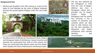 GOA CHURCH ARCHITECTURE | PPTX