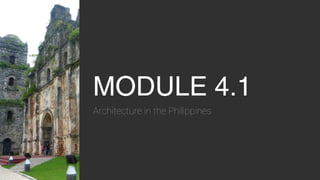 Architecture in the Philippines
 